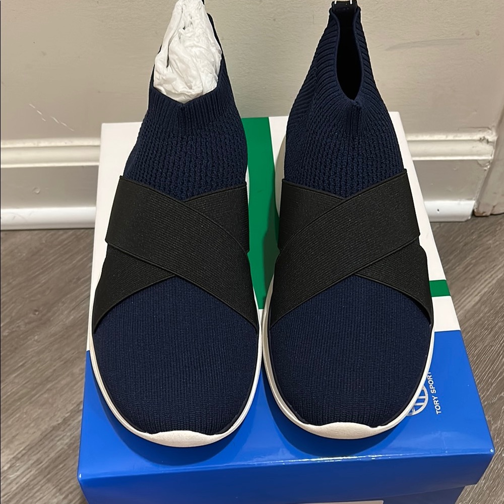 Tory Sport Bubble Elastic Knit Lowtop Sneaker ~ 10